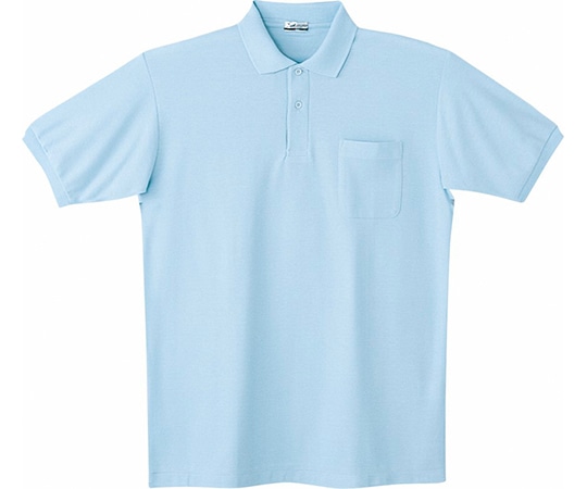 WHISEL(自重堂) 半袖ポロシャツ サックス L 24414 1枚(ご注文単位1枚)【直送品】