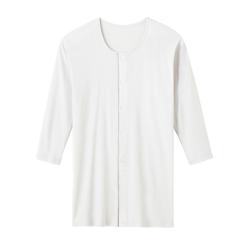 グンゼ（肌着） 紳士7分袖ワンタッチシャツ ホワイト M HWB217 1枚（ご注文単位1枚）【直送品】