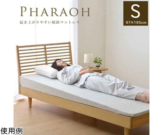 イケヒコ・コーポレーション 傾斜 斜め マットレス 寝具 収納 便利 起き上がる 楽 高反発 起きやすい シングル 97×195cm 1202580130402 1個（ご注文単位1個）【直送品】