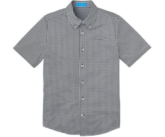 KAZEN ニットシャツ ブラック M APK238-5 1枚（ご注文単位1枚）【直送品】