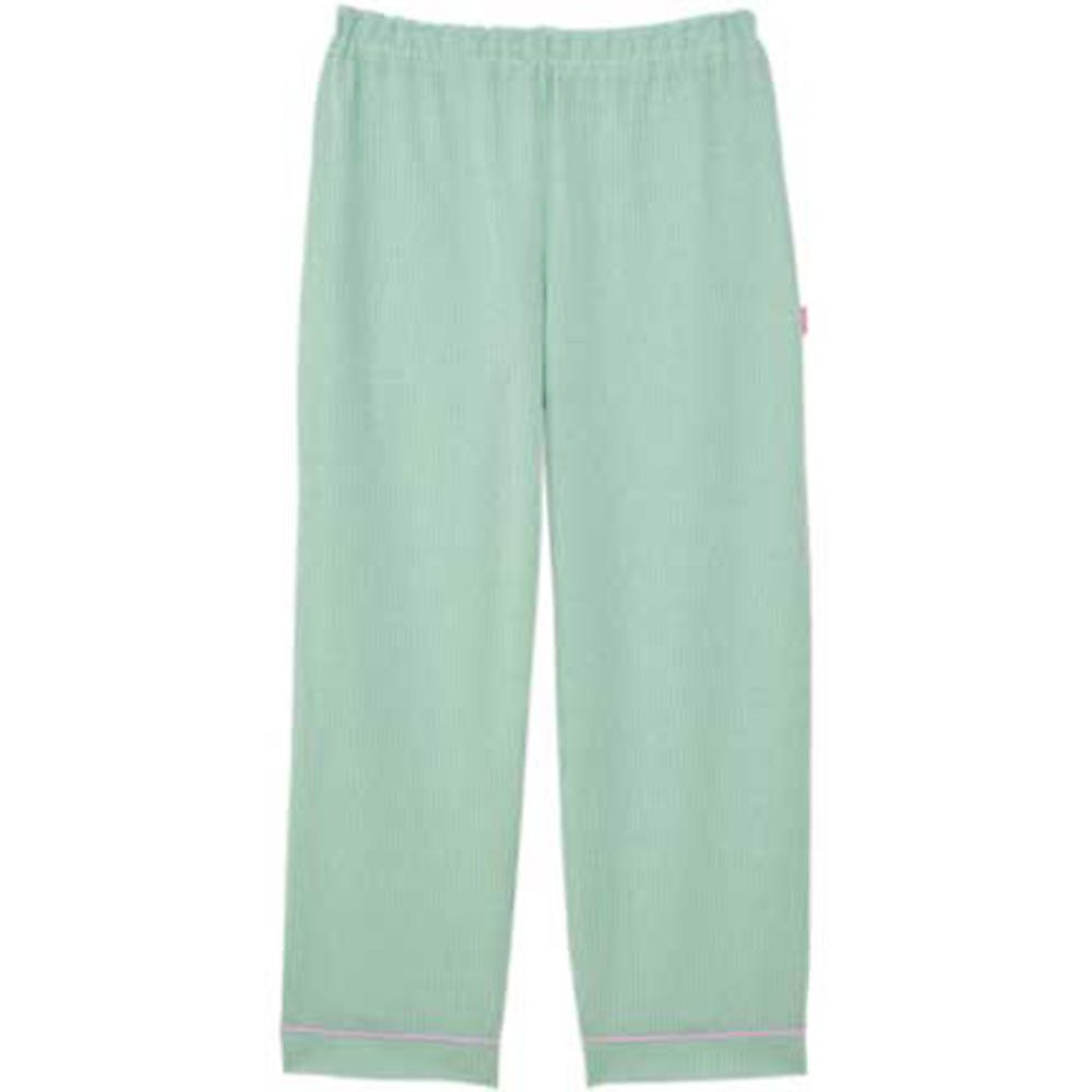 KIRAKU（トンボ） ニット患者衣 ストレートパンツ ミント L 1ケース（10枚入） CV051-40 L 1ケース（ご注文単位1ケース）【直送品】