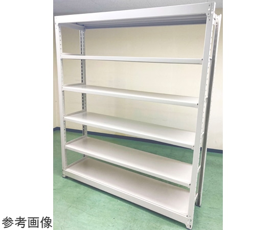 明興関包スチール 中量ボルトレスラック 増連 H1800×W1800×D870mm 天地6段増連 MN30-6690-6R 1組（ご注文単位1組）【直送品】
