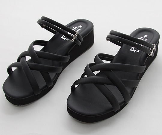 キクスイーサンダル マルチストラップ2WAYサンダル ブラック L(23.5~24.0cm) 17019 1足(ご注文単位1足)【直送品】