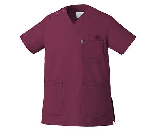 ミズノ（チトセ） 男女兼用スクラブ ワイン SS MZ0018A-C29/SS 1枚（ご注文単位1枚）【直送品】