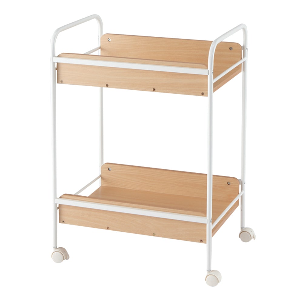 林製作所 ウッド脱衣ワゴン ナチュラル  1台（ご注文単位1台）【直送品】