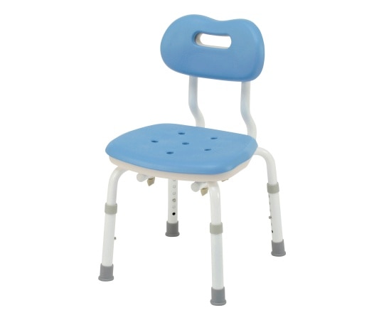 パナソニックエイジフリー シャワーチェア ユクリア コンパクトスツール背付N ブルー PN-L41121A 1個(ご注文単位1個)【直送品】