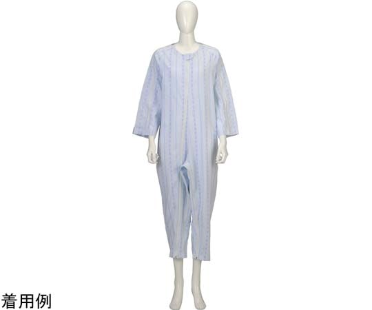 竹虎 ソフトケアねまき 薄手 ブルー L 105914 1枚（ご注文単位1枚）【直送品】