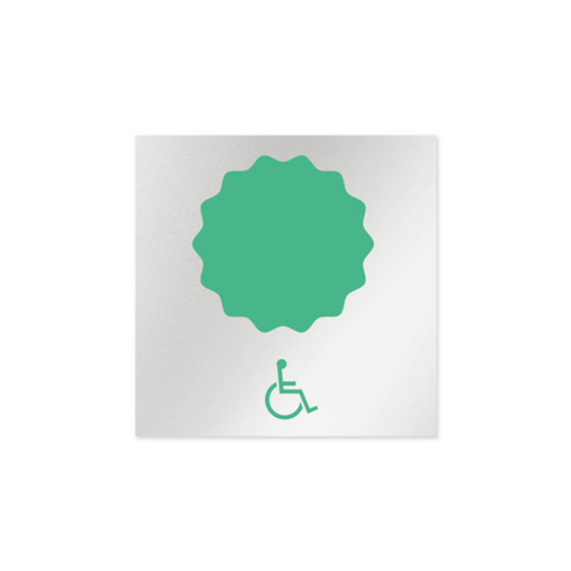 フジタ 室名札 アルミ板150角 病院向け ポップ 多目的トイレ1 AL-1515 HB-IN1-0107 1枚(ご注文単位1枚)【直送品】