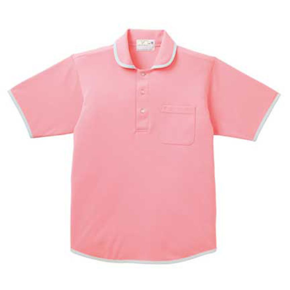 KIRAKU（トンボ） ニットシャツ ピーチ 4L（身丈80cm） CR138-13 4L 1枚（ご注文単位1枚）【直送品】