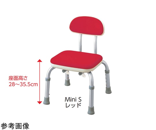 アロン化成 背付シャワーベンチ MINI S ブルー 536-202 1個(ご注文単位1個)【直送品】