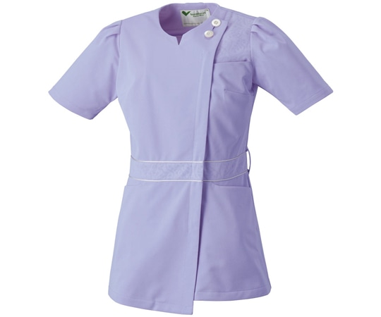 ミドリ安全 作業服 メディカルウェア ベルデクセル チュニック VEM404上 ラベンダー Lサイズ VEM404-UE-L 1着(ご注文単位1着)【直送品】