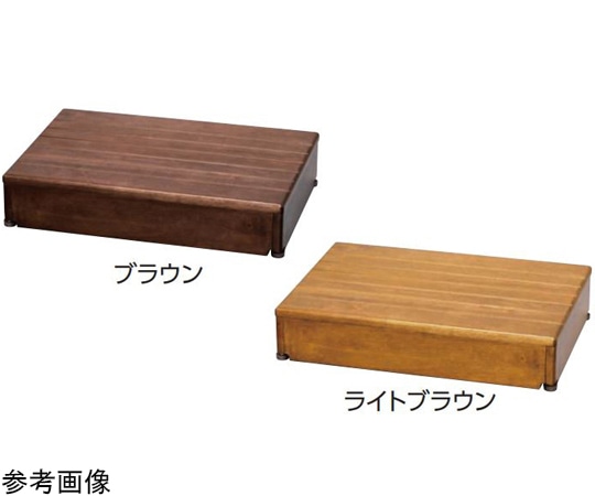 アロン化成 木製玄関台60W-40-1段 ライトブラウン 535-582 1個（ご注文単位1個）【直送品】