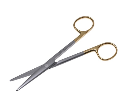 日本フリッツメディコ T/Cメーヨ・スティーレ剪刀 17cm 直 B022-017A 1個（ご注文単位1個）【直送品】