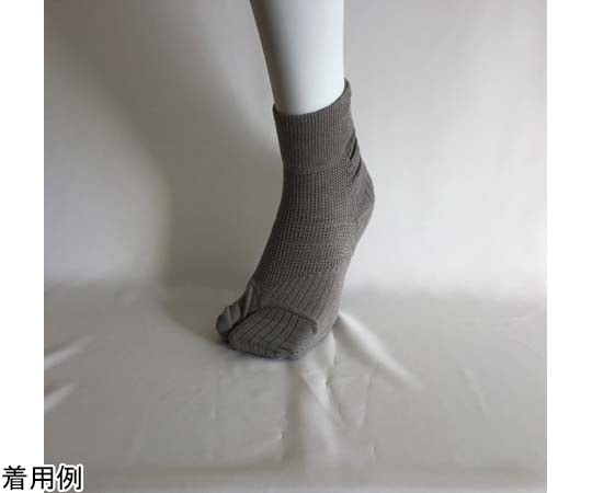 コーポレーションパールスター 外反母趾対策くつ下 グレー  1足（ご注文単位1足）【直送品】