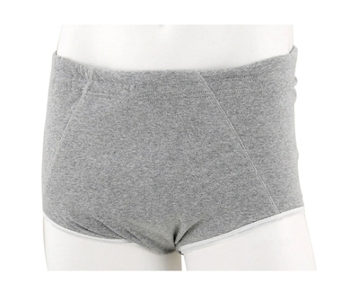 ケアファッション 紳士ブリーフ 杢グレー M 38238 1枚（ご注文単位1枚）【直送品】