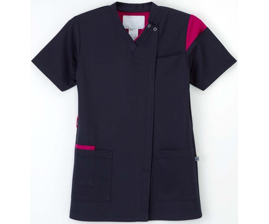 ナガイレーベン 男女兼用スクラブ ネイビー+ピンク BL RF-5472 1枚(ご注文単位1枚)【直送品】