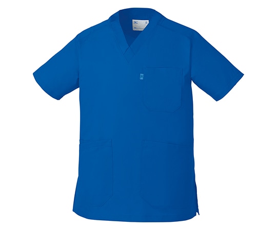 ミズノ（チトセ） 男女兼用スクラブ ブルー LL MZ0120-C-3-LL 1枚（ご注文単位1枚）【直送品】