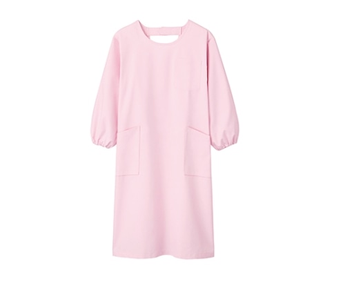 住商モンブラン 予防衣 男女兼用 長袖 ピンク 74-403 LL 1枚（ご注文単位1枚）【直送品】