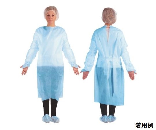 ARメディコム・インク・アジアリミテッド(メディコムジャパン) セーフウェア アイソレーションケモガウン ブルー 10枚/パック SFWGGW822R 1箱(ご注文単位1箱)【直送品】