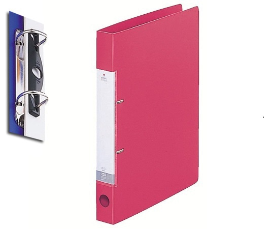 アズワン D型リングファイル 306×265×56mm 赤 G2240-3 1冊（ご注文単位1冊）【直送品】