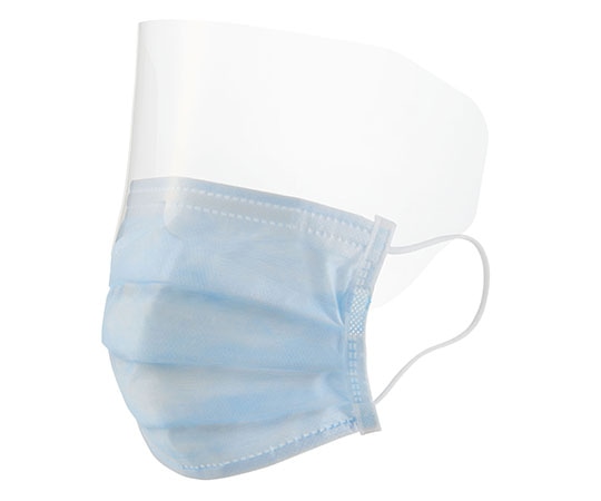 カワモト（川本産業） アイシールドマスク カップキーパー ゴムタイプ 空色ブルー 1ケース（50枚×10箱入） 027-180071-00 1ケース（ご注文単位1ケース）【直送品】