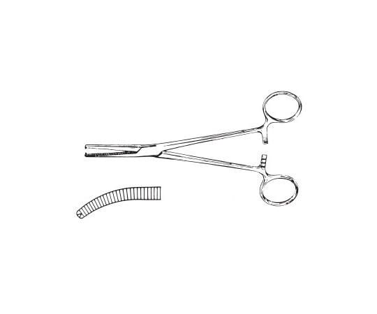 NAPOX 小型コッヘル止血鉗子 反有鈎 120mm C-13 1個（ご注文単位1個）【直送品】