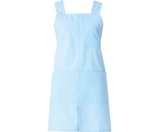 KAZEN エプロン（ショート丈） サックス LL 914-71 LL 1枚（ご注文単位1枚）【直送品】