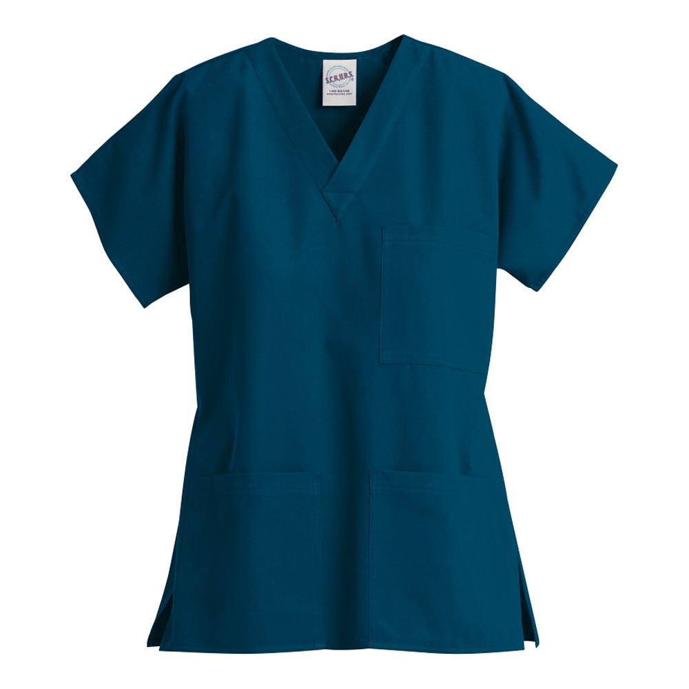 ディーフェイズ スクラブ 3ポケットトップ(男女兼用) カリビアンブルー XS Z1004 1枚(ご注文単位1枚)【直送品】