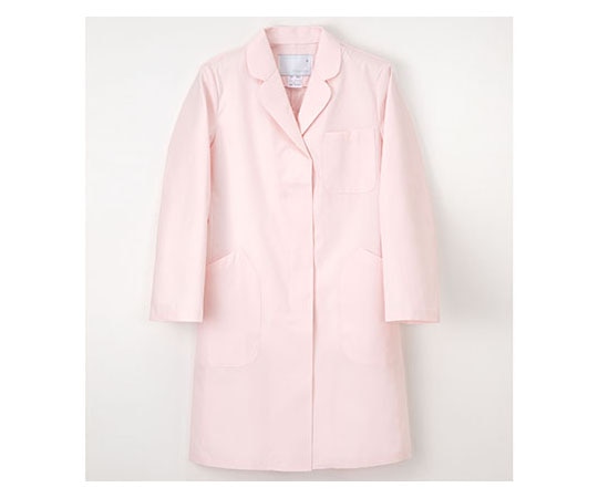 ナガイレーベン 女子シングル診察衣 ピンク S EM3035 1枚（ご注文単位1枚）【直送品】