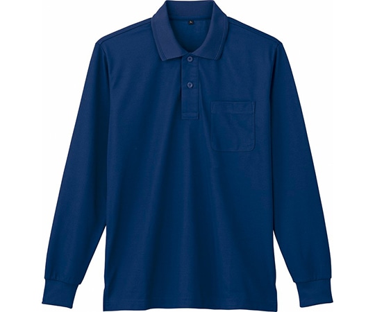WHISEL(自重堂) 長袖ポロシャツ ネービー SS 85864 1枚(ご注文単位1枚)【直送品】