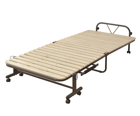 山善（YAMAZEN） 布団干し機能付きすのこ折りたたみベッド ナチュラル SBB-7S（NA） 1台（ご注文単位1台）【直送品】