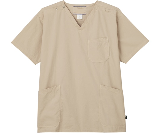 フォーク メンズスクラブ ベージュ 3L 7085SC-10 1枚(ご注文単位1枚)【直送品】