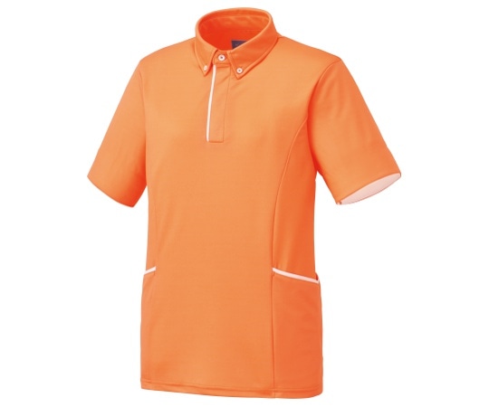 KAZEN ニットシャツ オレンジ M KZN231-14 M 1枚(ご注文単位1枚)【直送品】