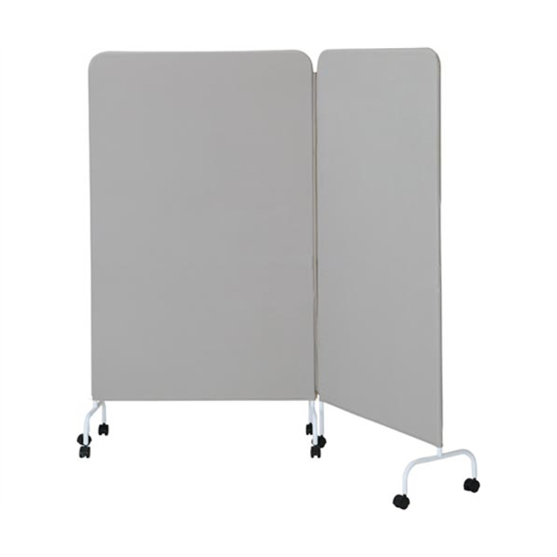 カウネット シンプルパネル 2連 グレー 4254-3565 1台(ご注文単位1台)【直送品】