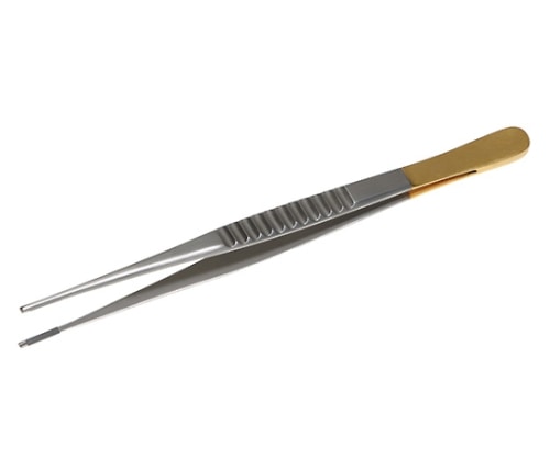 日本フリッツメディコ T/Cドベイキー有鈎ピンセット 19cm 1.5mm A980-190X 1本（ご注文単位1本）【直送品】