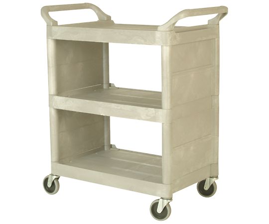 エレクター ユーティリティーカート 多目的カート/万能カート 両端パネル付き プラチナ W854×D473×H959mm RM335588PT 1台（ご注文単位1台）【直送品】