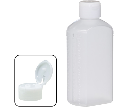 金鵄製作所 マーカー投薬瓶 200mL ワンタッチキャップ（ホワイト:白）1箱（60本入） B35C0-00000 1箱（ご注文単位1箱）【直送品】