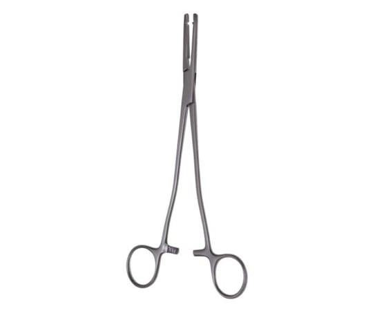 日本フリッツメディコ へ二ーバレンタイン子宮摘出鉗子 21cm 縦溝 直 G686-210 1本（ご注文単位1本）【直送品】