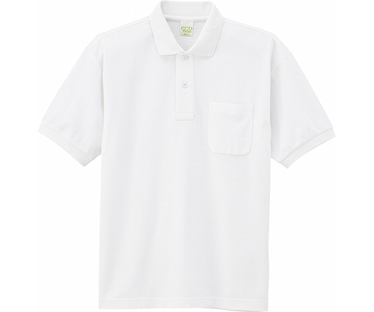 WHISEL(自重堂) 半袖ポロシャツ ホワイト S 85254 1枚(ご注文単位1枚)【直送品】