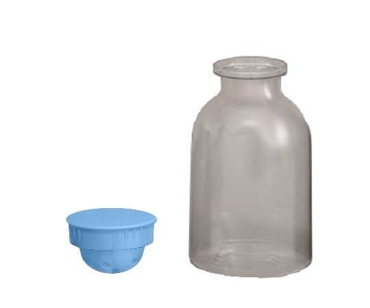 エムアイケミカル 散薬瓶 500㏄ キャップ青 1個 395000 2 1個（ご注文単位1個）【直送品】