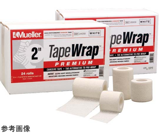 MUELLER テープラップ プレミアム 76mm ホワイト 1箱（16巻入） 26059B 1箱（ご注文単位1箱）【直送品】