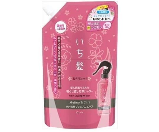 クラシエホームプロダクツ販売 いち髪 地肌寝ぐせ直し 和草シャワー 替375mL  1個（ご注文単位1個）【直送品】