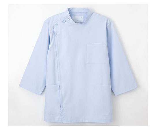 ナガイレーベン 男子横掛8分袖 ブルー L KES5165 1枚（ご注文単位1枚）【直送品】