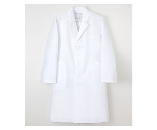 ナガイレーベン 男子シングル診察衣 ホワイト S EM3015 1枚（ご注文単位1枚）【直送品】