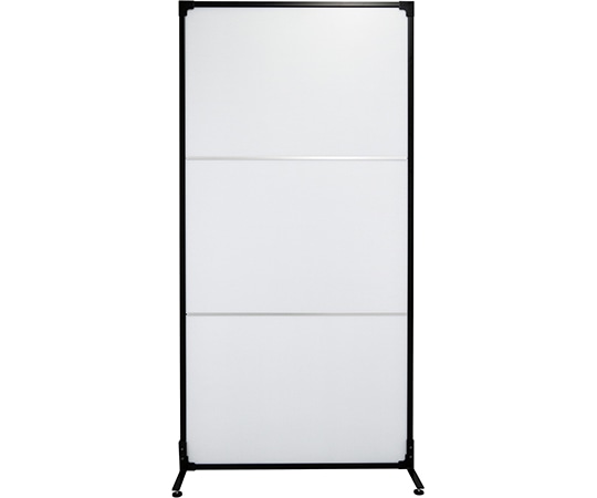 岐阜プラスチック工業 抗菌ウォール 軽量タイプ アジャスター仕様 フルパネル ブラック FS5-1020F 1個（ご注文単位1個）【直送品】