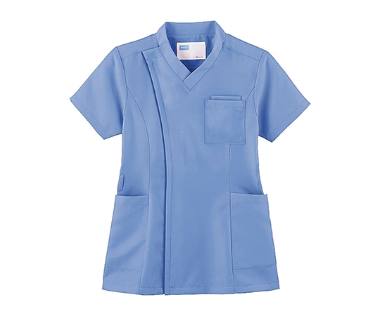 自重堂 レディーススクラブ ホワイセル サックス L WH11495 1枚（ご注文単位1枚）【直送品】