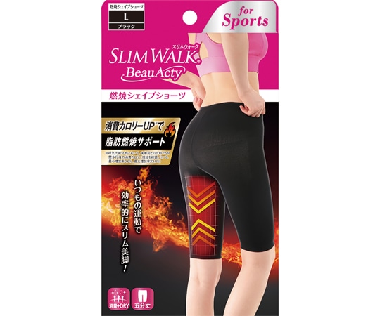 ピップ スリムウォークビューアクティ 燃焼シェイプショーツ L PH768 1個（ご注文単位1個）【直送品】