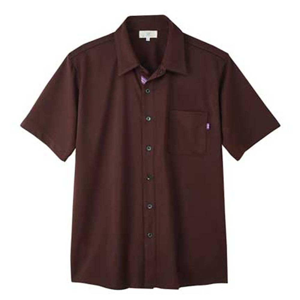 KIRAKU（トンボ） ニットシャツ ダークブラウン L（身丈71cm） CR159-31 L 1枚（ご注文単位1枚）【直送品】