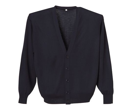 ディーフェイズ 抗ピルメンズカーディガン 濃紺 M D2001 1枚(ご注文単位1枚)【直送品】