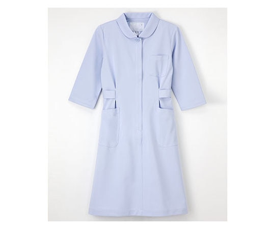 ナガイレーベン ワンピース7分袖 ブルー EL HO1916 1枚（ご注文単位1枚）【直送品】